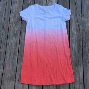Pink ombré T-shirt dress